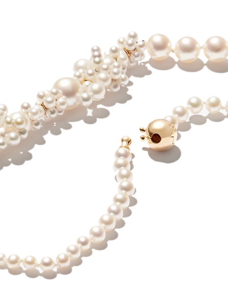 14kt yellow gold Peggy Fontaine pearl necklace