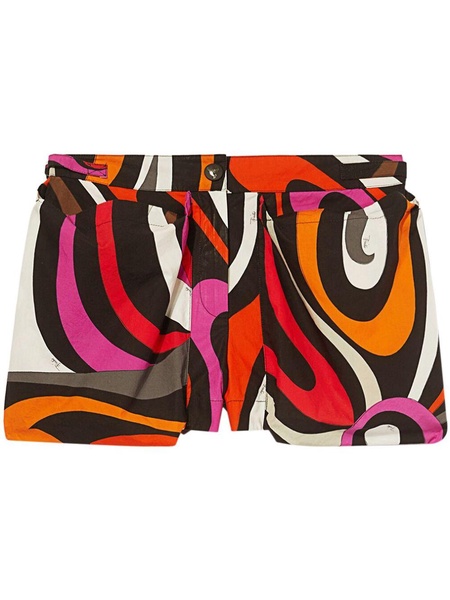 graphic-print mini shorts