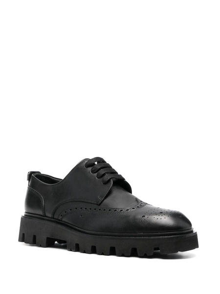 perforated leather brogues