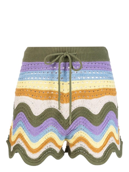 Zimmermann Openwork Drawstring Shorts