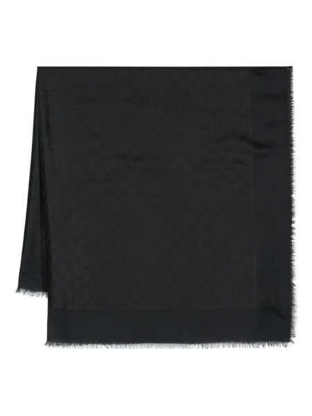 GG logo jacquard scarf