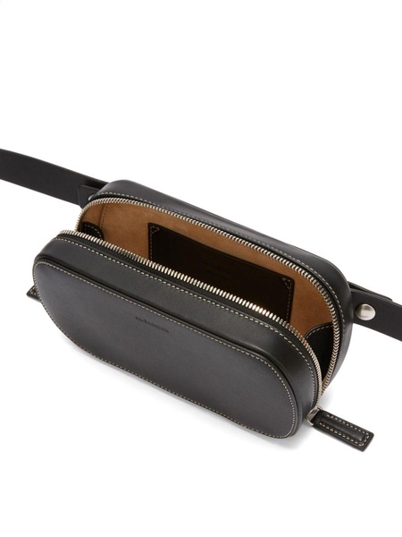 logo-debossed faux-leather belt bag