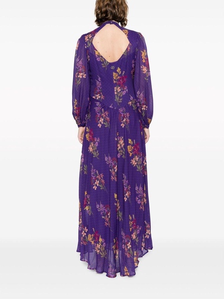 floral-print georgette maxi dress