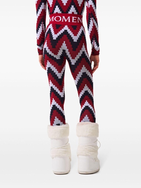 chevron jacquard leggings