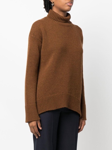 long-sleeve cashmere-blend jumper