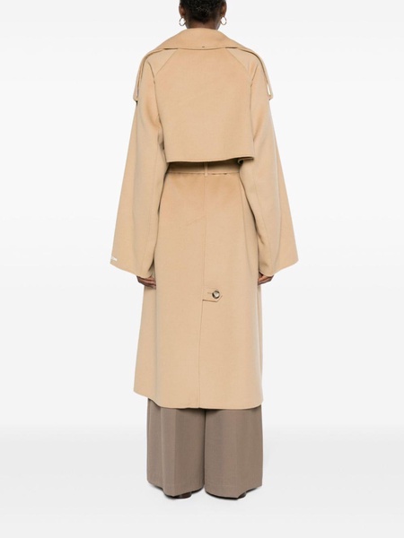 Fiore single-breasted belted coat