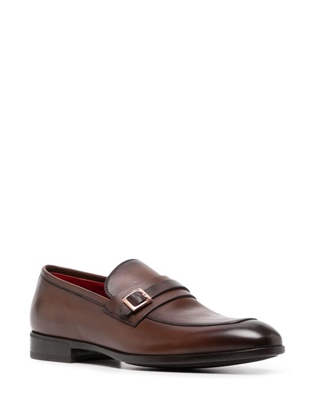 buckle-detail leather loafers