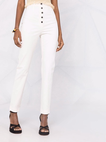 slim-cut trousers