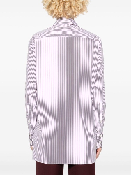 striped poplin shirt