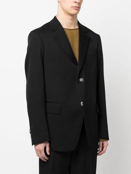 single-breasted wool blazer