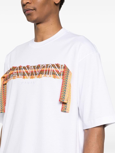 Curb embroidered cotton T-shirt