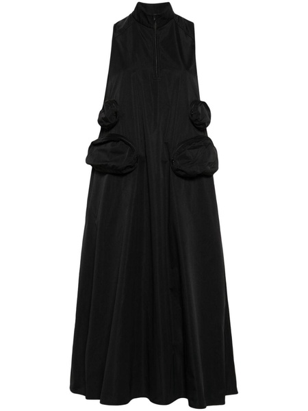 sleeveless flared maxi dress