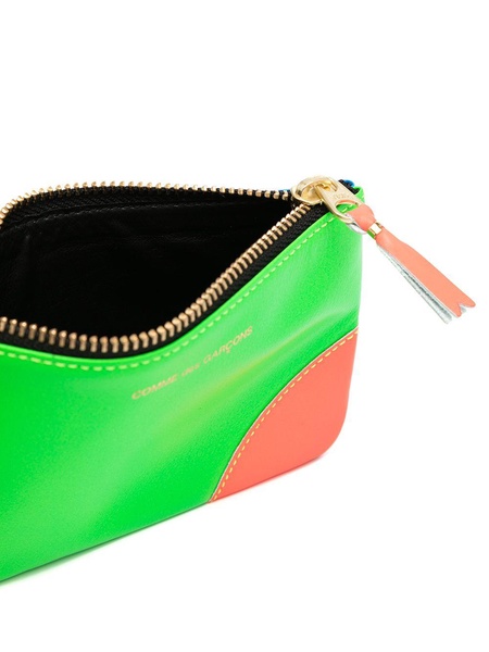 Super Fluo leather pouch