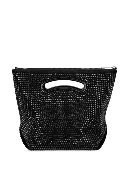 medium crystal-embellished suede tote bag