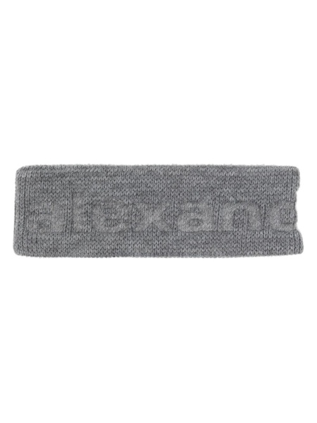 logo-debossed ribbed-knit headband