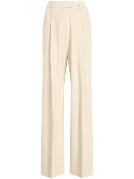 wide-leg tailored trousers