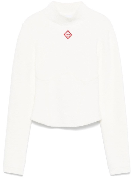 logo-embroidered top