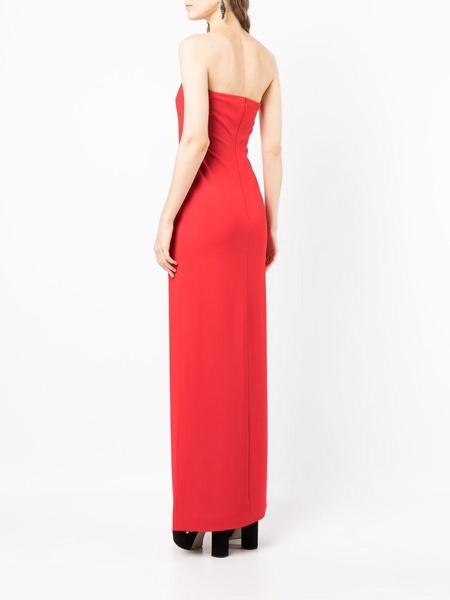 strapless maxi dress