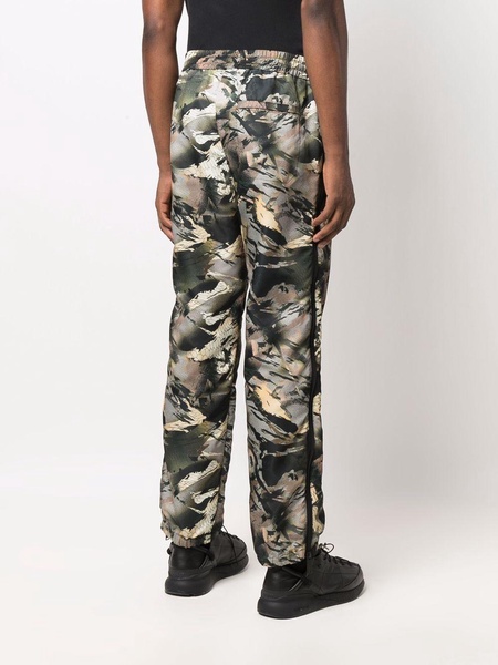 camouflage-print track pants