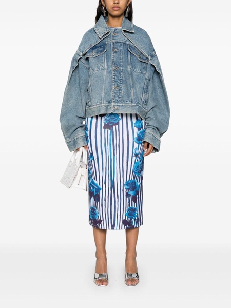 detachable-panels denim jacket