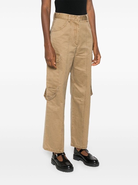 seam-detail cargo pants