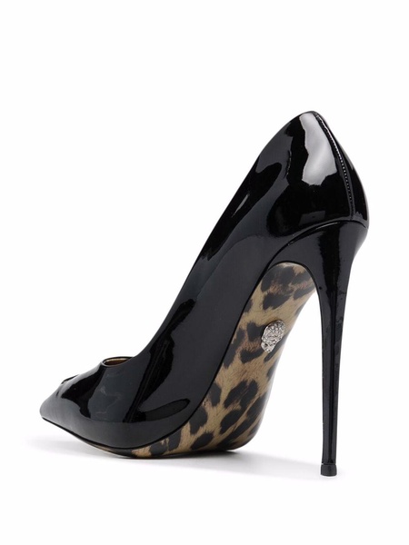 Iconic Plein Decollete patent-leather pumps