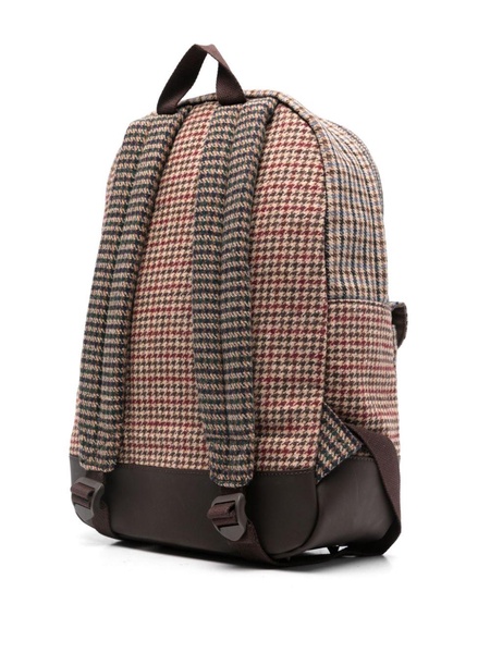 houndstooth-pattern backpack 