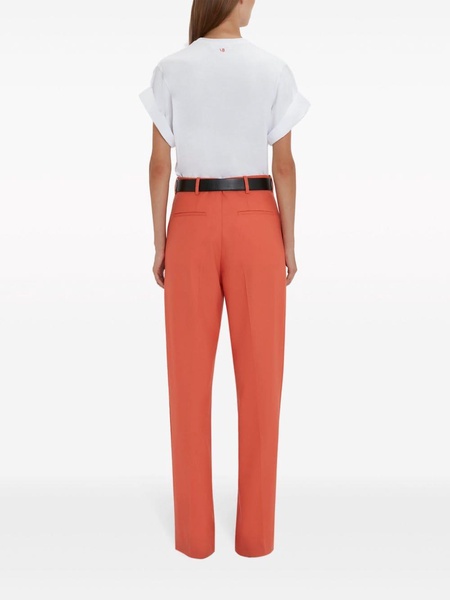 pleat-detail wide-leg trousers