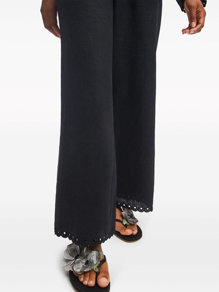 Sofia wide-leg linen trousers