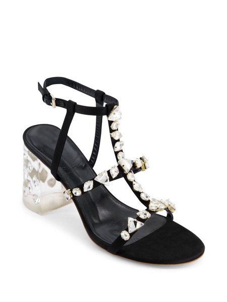 Diamond Dip satin sandals