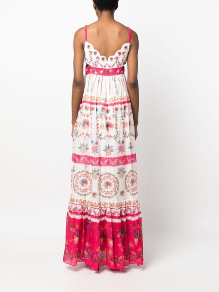 geometric-print maxi dress