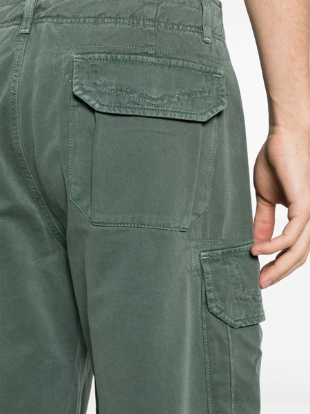 logo-embroidered cotton cargo shorts