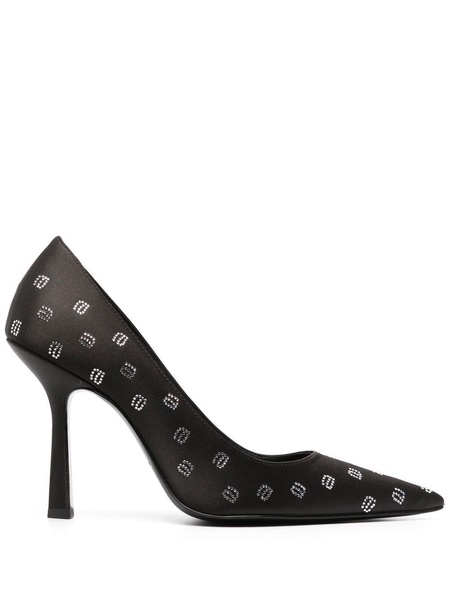 monogram-embellished pumps