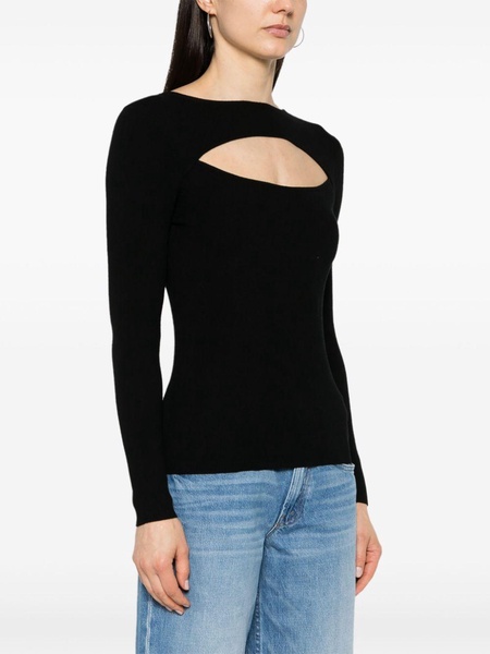 cut-out ribbed top