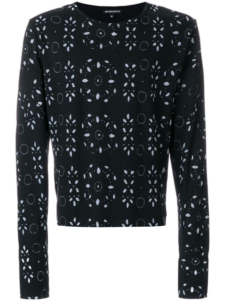 broderie anglaise print sweatshirt