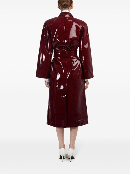 vinyl trench coat