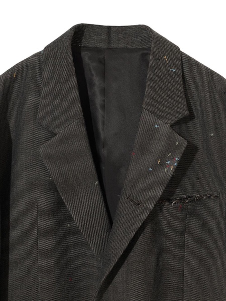 embroidered single-breasted blazer