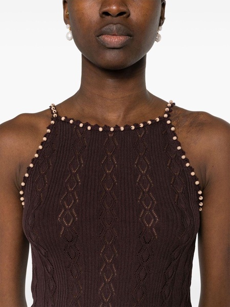 x Louis Barthélemy beaded knitted top