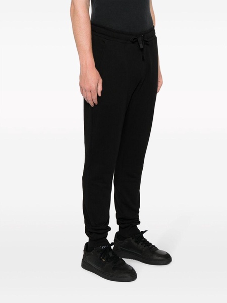 logo-embroidered cotton track pants