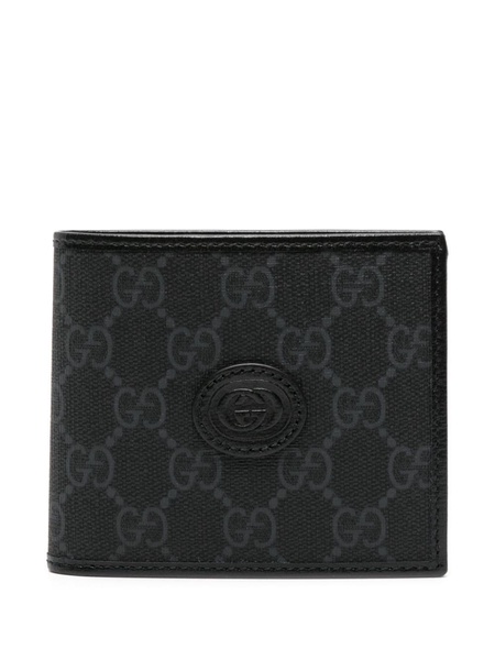 Black GG-Canvas Bi-Fold Wallet