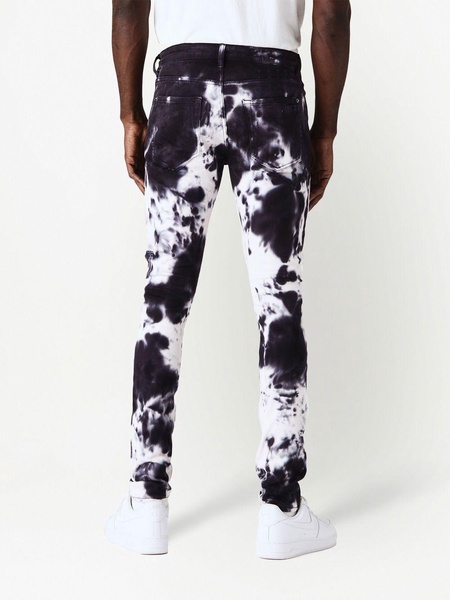 tie-dye skinny jeans