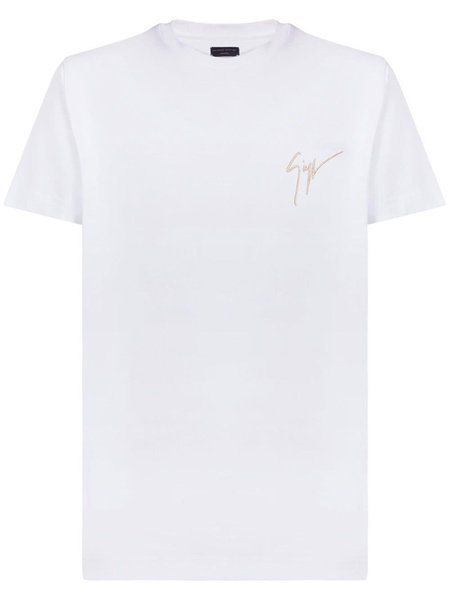 embroidered logo cotton T-shirt