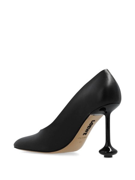 100mm Toy sculpted-heel leather pumps