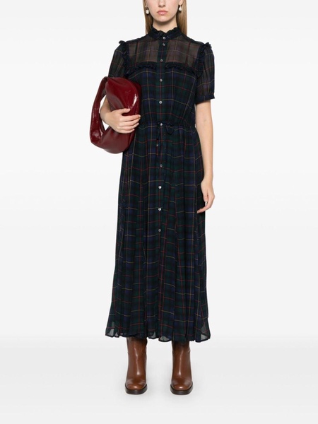 plaid maxi dress