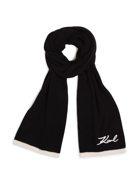 Signature knitted scarf