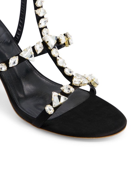 Diamond Dip satin sandals