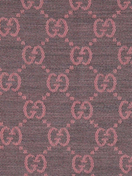 pink GG logo wool scarf 