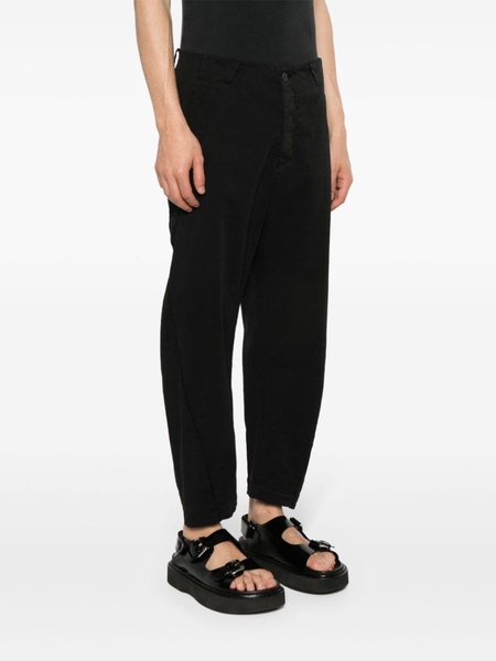 cropped tapered trousers