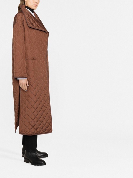 signature quilted oversize coat