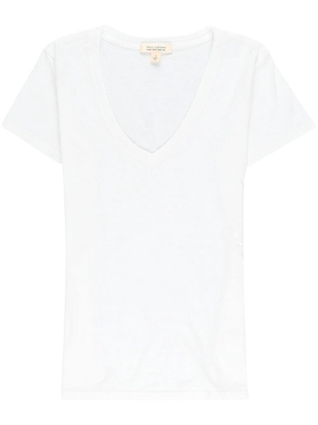 V-neck cotton T-shirt